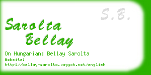 sarolta bellay business card